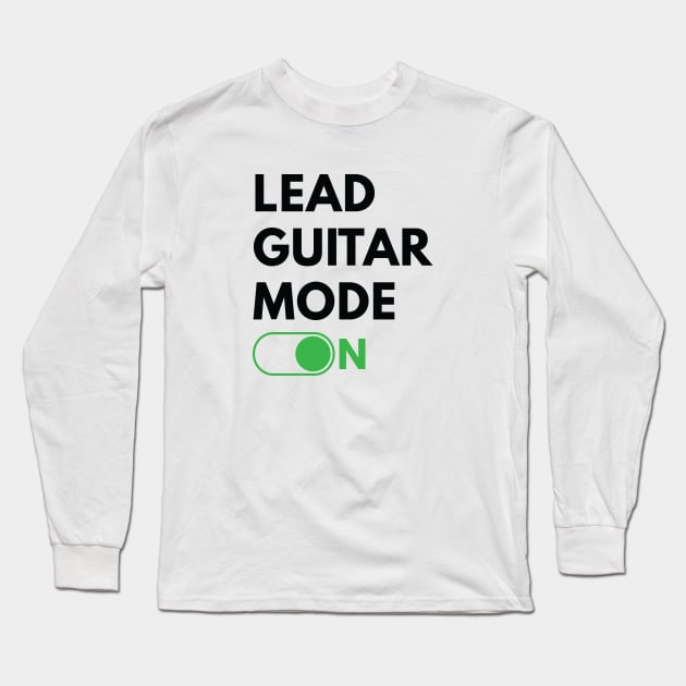 Lead Guitar Mode On Light Theme Long Sleeve T-Shirt by nightsworthy